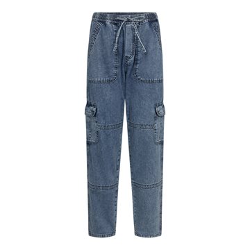 Co' Couture - Benson  Cargo Jeans - Blue Stonewash